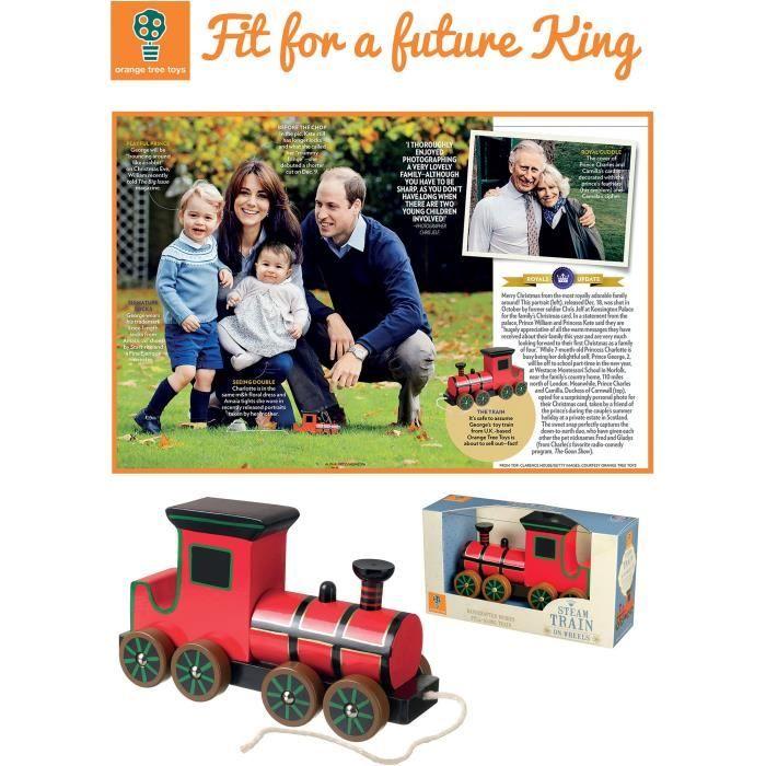 Orange Tree Toys Jouet A Tirer Train A Vapeur
