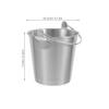 Ведерко для закусок из нержавеющей стали Маленький держатель для картофеля фри Портативный контейнер для кубиков льда Ведерко для подачи на вечеринки Пикники Ежедневное использование