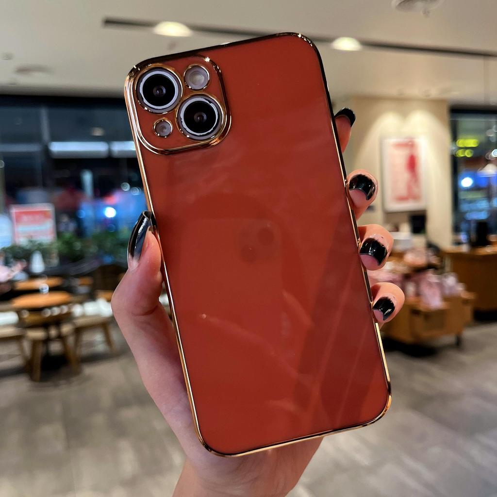 Роскошный 6D гальванический позолоченный блестящий цветной чехол-бампер для телефона для iPhone Samsung Xiaomi Oppo Moto Girls Мягкая силиконовая противоударная задняя крышка