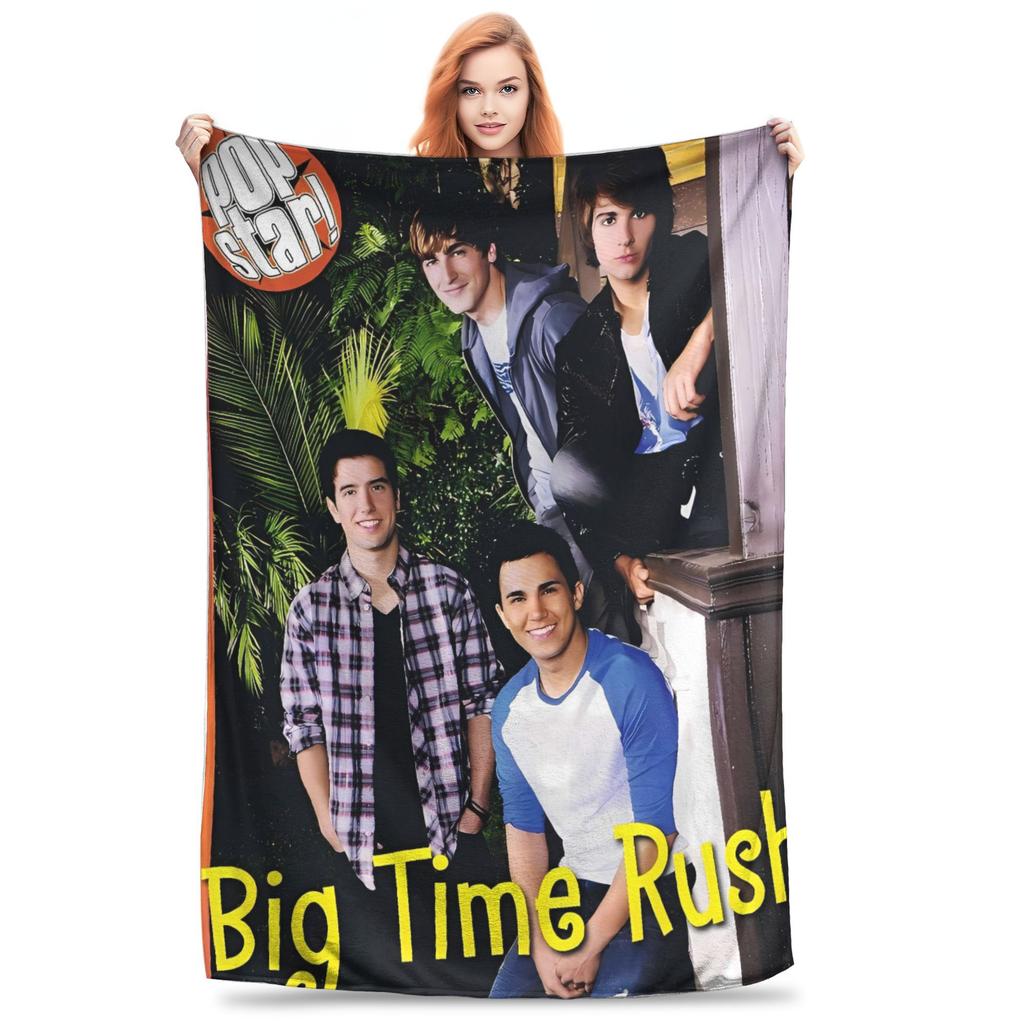 BTR In Real Life Worldwide 2025 Tour Blanket Quality Warm Throw Blanket Winter Kids Outdoor Fluffy Bedspread