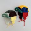 Korean Style Warm Lei Feng Cap Lamb Wool Flip Cuff Flip Cap Ear Protection Hat  Outdoor Activities