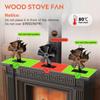 Вентилятор для дровяной печи с 5 лопастями Вентилятор для дровяной печи Тепловой вентилятор для камина Эко-вентиляторы Дружественная циркуляция воздуха