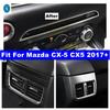 Накладка на рамку воздуховода кондиционера и панель CD-проигрывателя задней консоли автомобиля / Декоративная накладка для Mazda CX-5 CX5 2017 - Внешние аксессуары