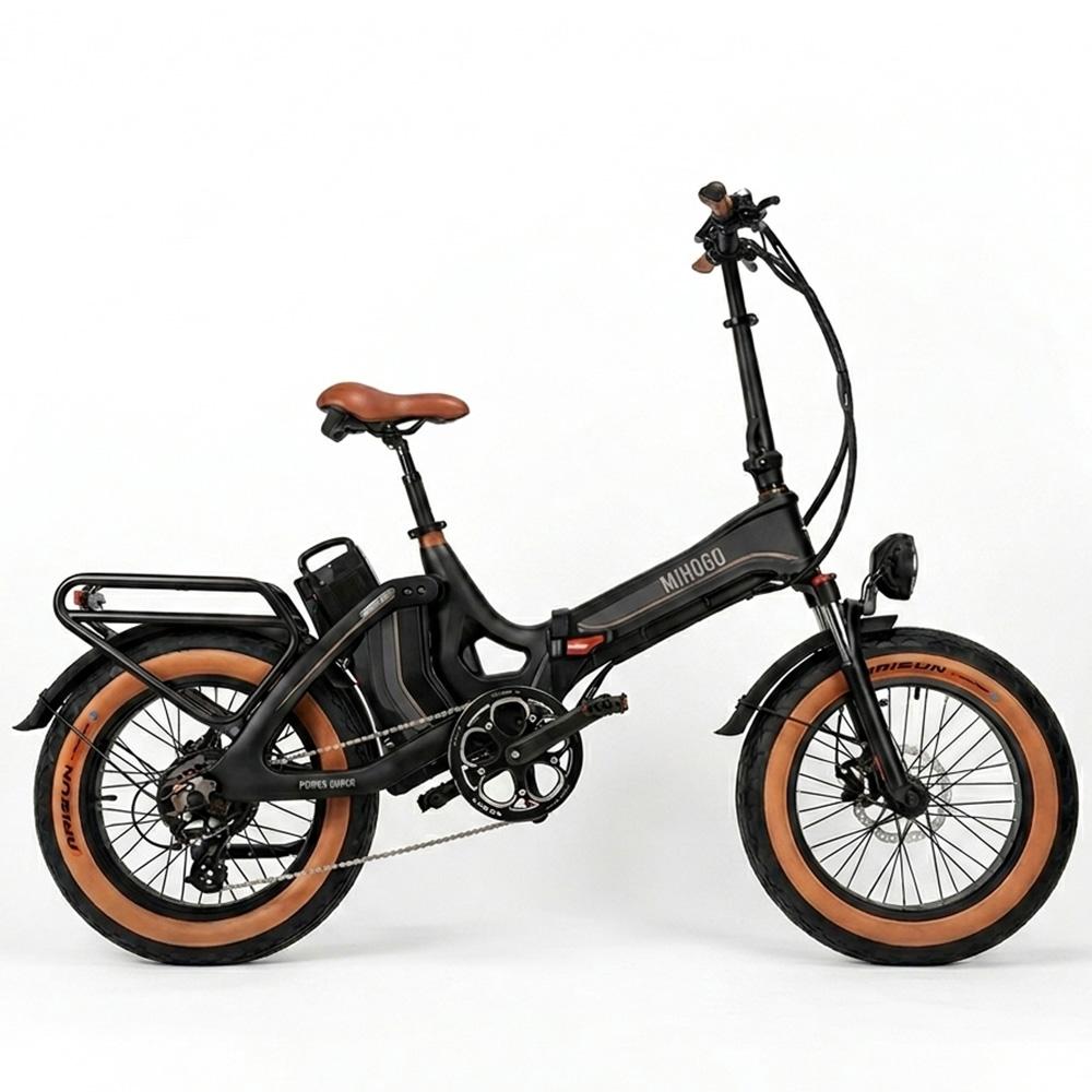 Electric Bicycle Mihogo One 20" Tire 1000W Peak Motor City Foldable E-Bike For Adult 48V 29Ah Dual Disc Brakes Max Load 180Kg