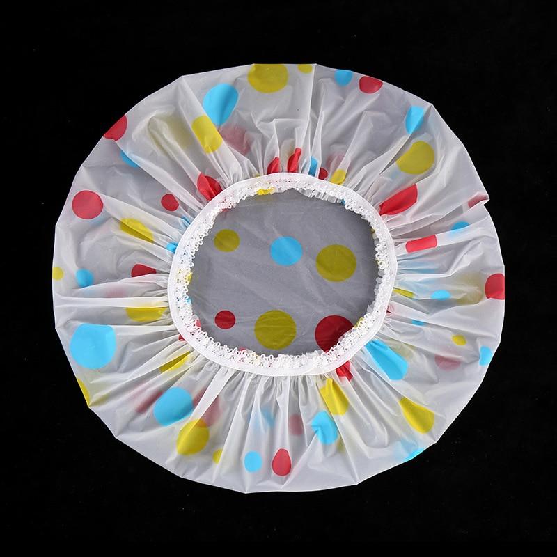 Водонепроницаемая шапочка для душа в ванной, утолщенная эластичная шапочка для ванны, шапочка для волос для женщин, красота, парикмахерская, точечные продукты, аксессуары для ванной комнаты