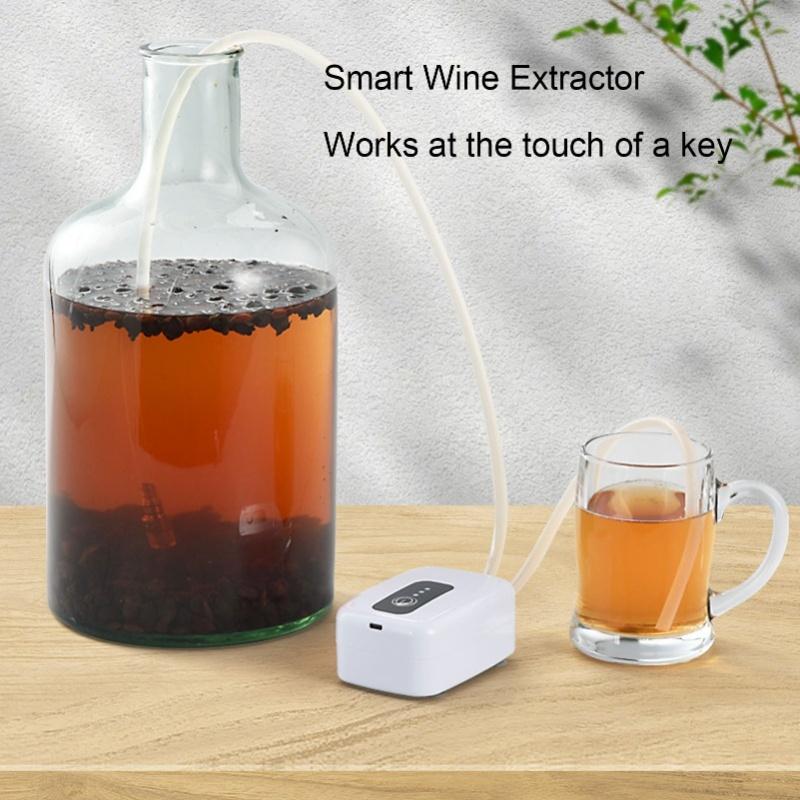 Автоматический насос для алкоголя Мощный Высокоэффективный Портативный дозатор вина Насос для дома Шланг длиной 1 м