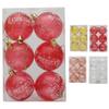 6Pcs/Box Transparent Painted Ball Christmas Tree Ornament DIY Crafts Painted Christmas Decorations