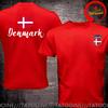 Funny Design Grunge Design Denmark Country Flag Shirt Unisex Fashion Trendy Casual Clothing Stylish Tops Tee Shirt Leisure Tshirt