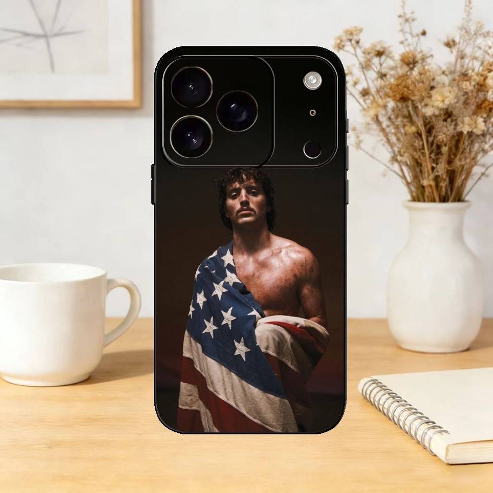 Чехол для телефона Singer B-Benson B-Boones Slim для iPhone 17,16,15,14,13,12,11 Plus,Pro Max,SE4 Мягкий силиконовый черный чехол