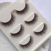3 Pair Waterproof Handmade Mink Hair Thick Eye Lash Extension  3D Mink Natural Long False Eyelashes
