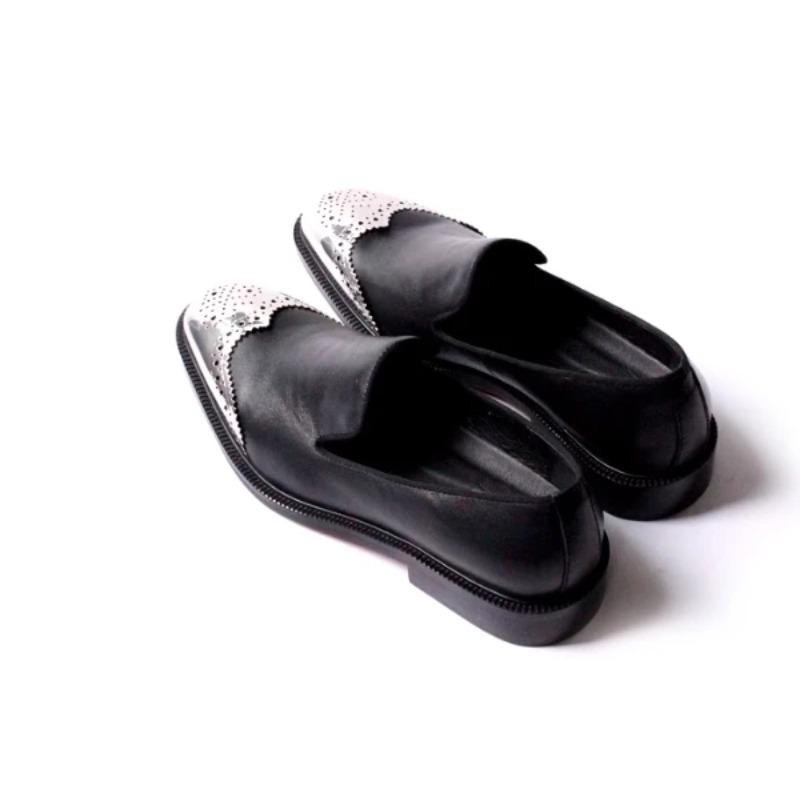 Loafers Dress Shoes Men Handcrafted Authentic Official Original Top Layer Cowhide Classic Casual Comfortable Shoe