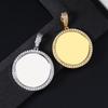 Couple Customized Photo Pendant For Men Women Ice-out Zircon Gold Color Rock Hip Hop Necklace Fashion Jewelry Dropshipping
