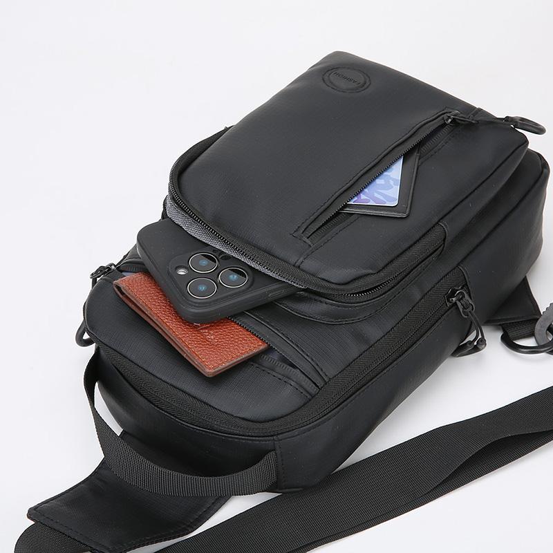 Унисекс Многофункциональная сумка через плечо - Водостойкий нейлоновый слинг на грудь с организационными карманами