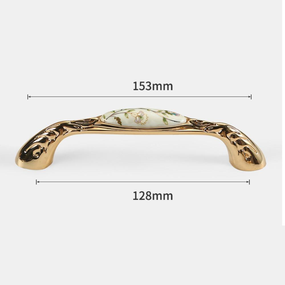 Цинк Цинк Цинковый сплав Европейский стиль Ручка для дверцы шкафа Легкая роскошь Роскошные ручки для шкафа Кухонный шкаф