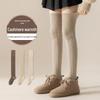 Женские носки в японском стиле из шерсти и кашемира до колена — толстые, теплые осенне-зимние коричневые носки