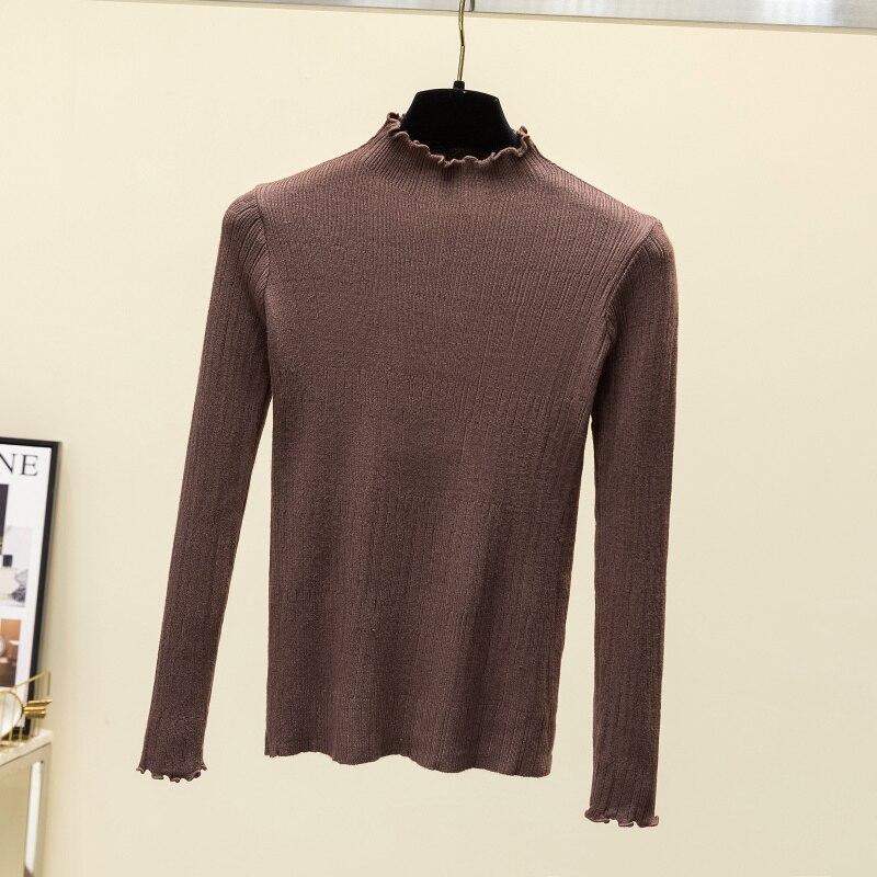 Осень 2023, женский вязаный свитер, модные зимние тонкие пуловеры, свитера с длинным рукавом, вязаный топ, женский 28728