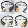 1PCModel Airplane Players XT60 Male And Female to DC5521/5.5*2.5mm Male And Female Head 1.5AWG 15ft/0.3M Adapter Cable Essential