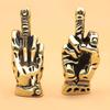 1/2/3 шт. Миниатюрная латунная фигурка среднего пальца, золотая статуэтка с жестом руки, скульптура для дома