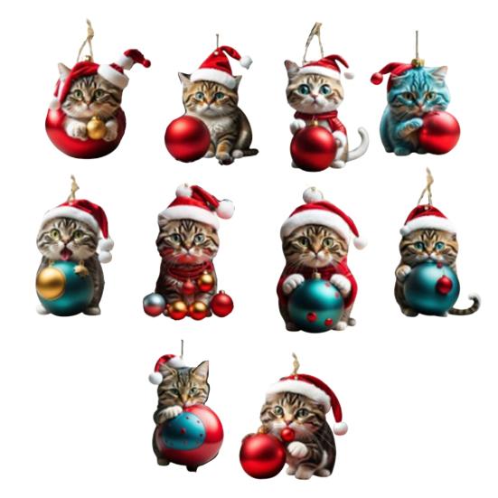 Рождественские лошадиные украшения 2D акриловые винтажные лошади рождественская елка подвесное украшение западная тема животные украшения для рождественской елки домашний декор