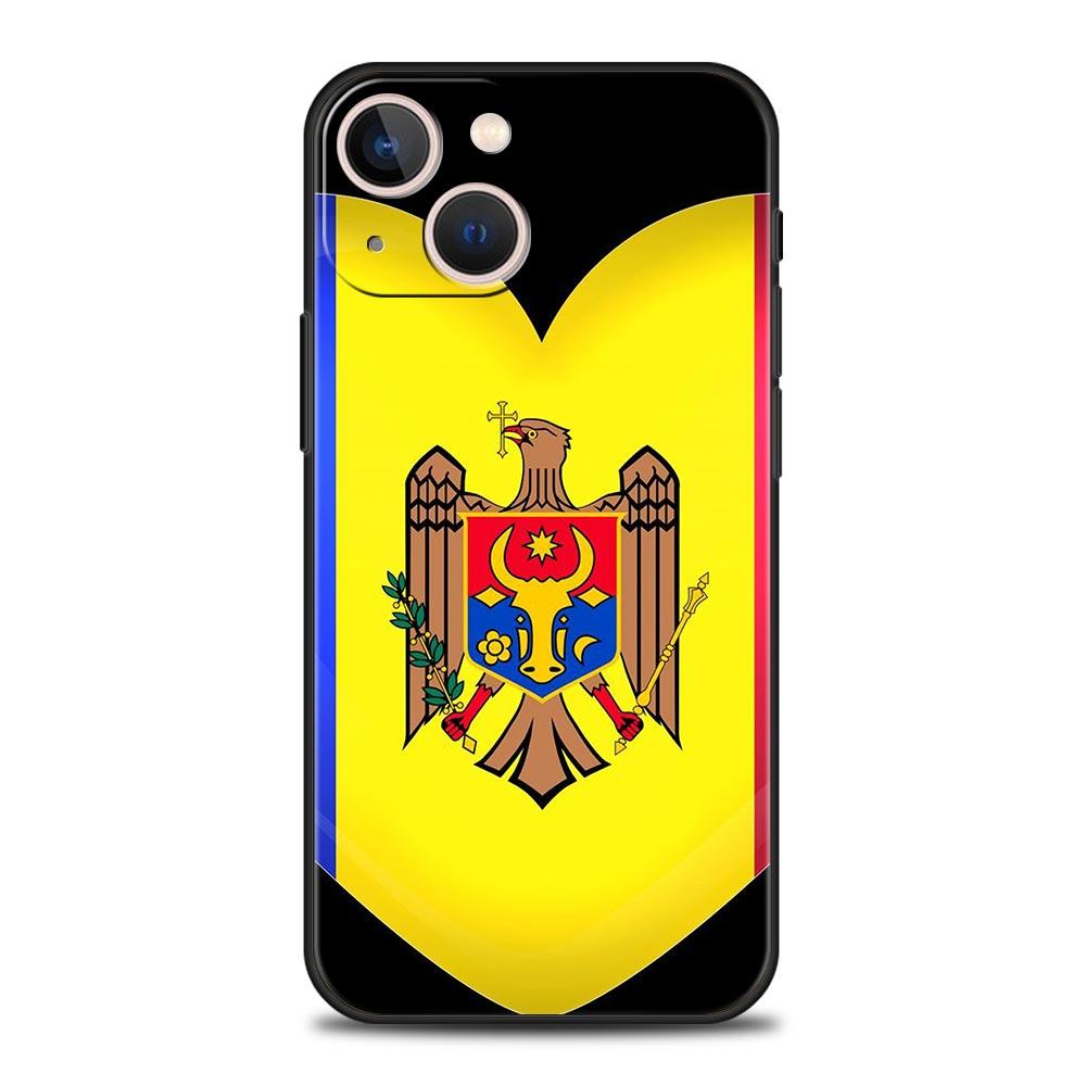 Чехол для телефона с флагом Молдовы Для iPhone 16e 15 14 13 12 11 Pro Max XS X XR SE 7 8 Plus Оболочка iPhone 16 Мягкий ТПУ Чехол