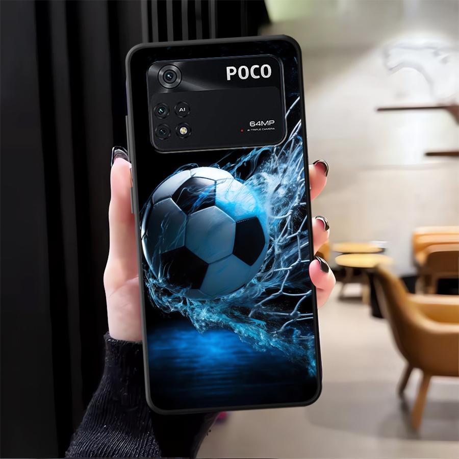 Чехол для телефона Funda для Xiaomi Poco F8 C71 M5 C75 F1 C50 F3 M3 M4 M7 Pro C61 X3 X4 X5 X7 Pro Футбол