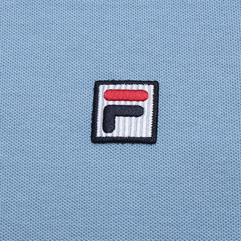 Fila Essentials Антибактериальная Поло с Постоянным Охлаждением Модная Мужская Верхняя Одежда Небесно-Голубая F11M631102FBU