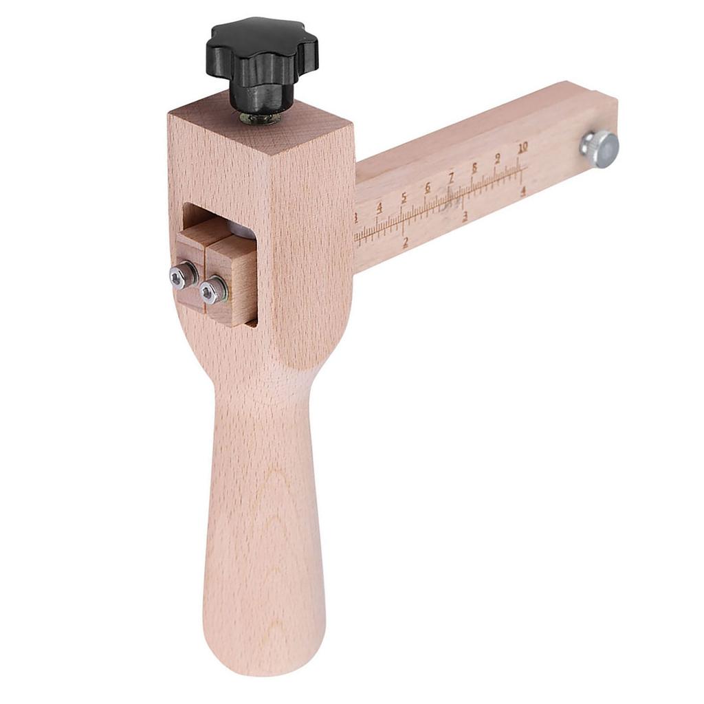 Деревянный ручной кожаный ремешок с регулируемым режущим инструментом DIY Craft Tools Cutter с 3 лезвиями