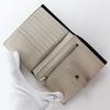 CELINE Medium strap Bi-Fold Wallet Black / beige Calfskin Women Used