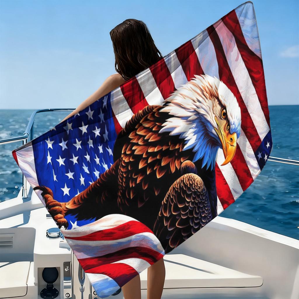 Полотенце для пляжа к 250-летию США, большое, быстросохнущее, для пляжа, бассейна, спорта, йоги, дома, подарок для друзей