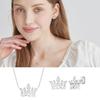 Tiara Necklace + Earrings Set (Set-J0-1089)