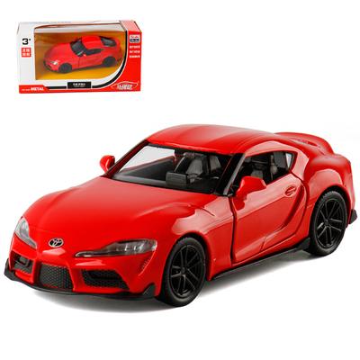 1/36 Toyota Supra литой игрушечный автомобиль модель инерционного автомобиля миниатюрный масштаб игрушечный автомобиль для детей подарок