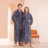 Luxury Hotel-Style Thickened Autumn/Winter Couple Bathrobes - Men's and Women's Long Velvet Robe