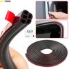 5m Car Door Rubber Seal Strip Double Layer Protector Noise Insulation Car Windshield Trunk Sealer Weatherstrip Auto Accessories