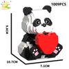Cute Panda Micro Building Blocks 3D Diamond Small Model Animals Bricks DIY Construction Toys for Children Kids Friend