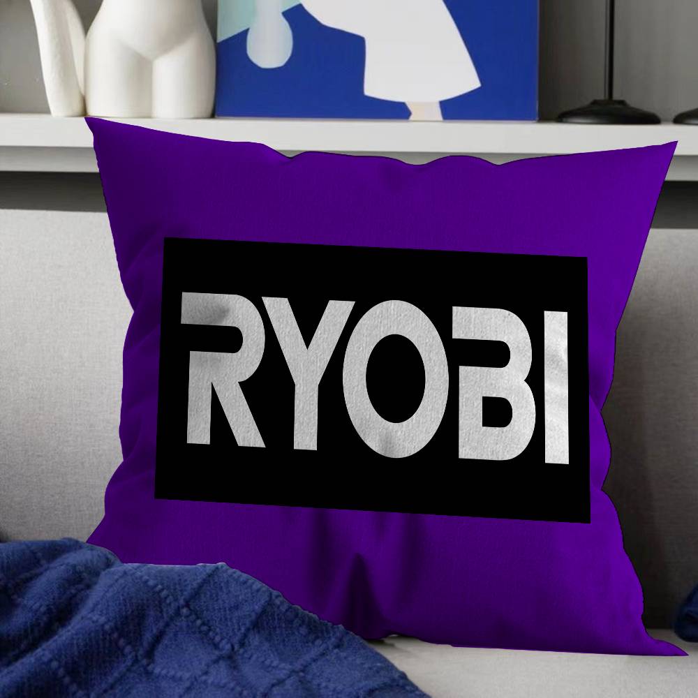 Ryobi Equipment Электроинструменты Логотип Бренда Коврики для Пола Чехол для Подушки Наволочка Обивочная Ткань Диван Декоративная Подушка Декор для Дома Наволочка