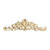 Long Wood Carved Applique Corner Carving Decal Unpainted Elegant Furniture Decoration Wooden