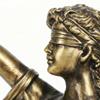 Статуэтка Леди Правосудие Скульптура Весы Правосудия Декор для кабинета юриста из смолы Книжная полка Дисплей Подарок для адвоката Выпускной