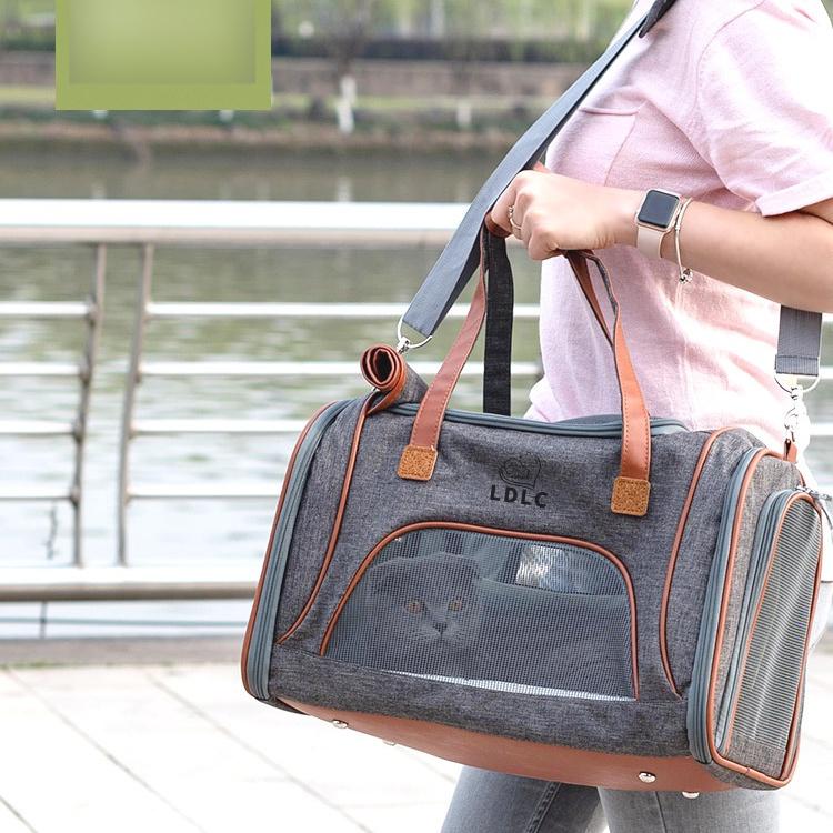 Дышащая портативная сумка для домашних животных, складные сумки для собак на одно плечо, несущая нагрузку 6 кг, несколько цветов