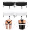 Womens Non-slip Elastic Thigh High Garter Belts Stockings Holder Fastener Suspender with Metal Duck-Mouth Clips Garter Belts
