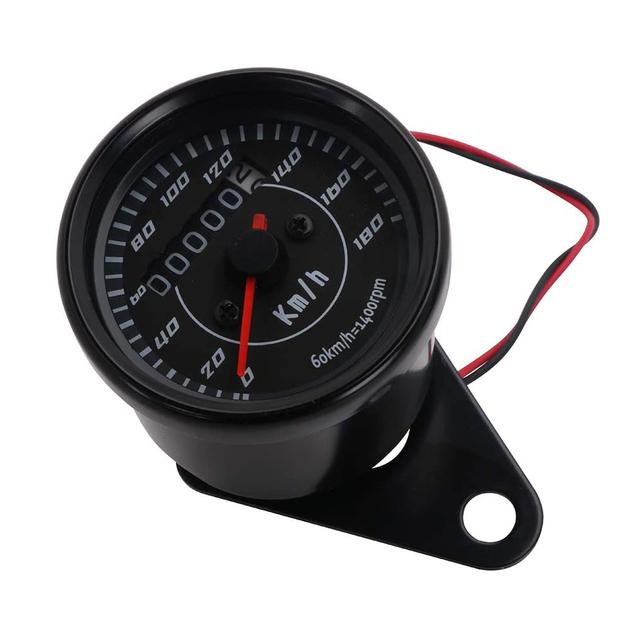 Universal Motorcycle Speedometer With Two Color Led Light Digital Odometer Gauge For Motorbike Instrument