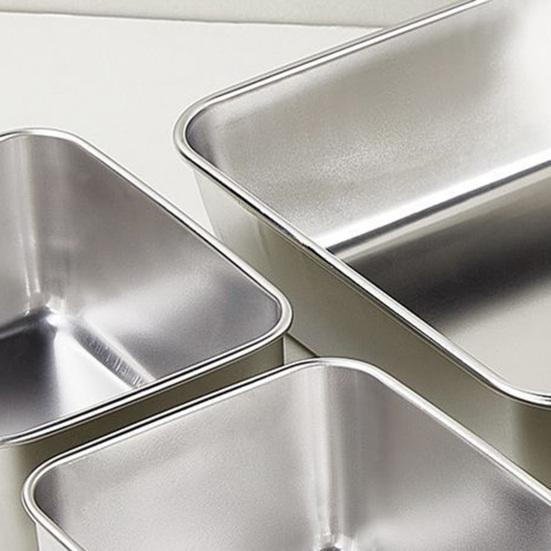 Ланч-бокс из нержавеющей стали с крышкой, герметичный, квадратный, для приготовления еды, обеда, хранения в холодильнике, штабелируемый, безопасный для духовки, контейнер для хранения продуктов