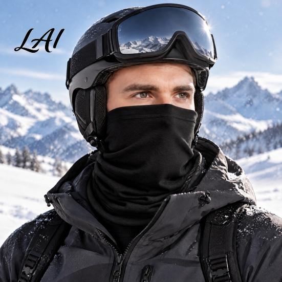 Thick Face Scarf Neck Gaiter Mask for Cycling Winter Velvet Skiing Mask Guard Windproof Cold Weather Thermal Cover Men Women