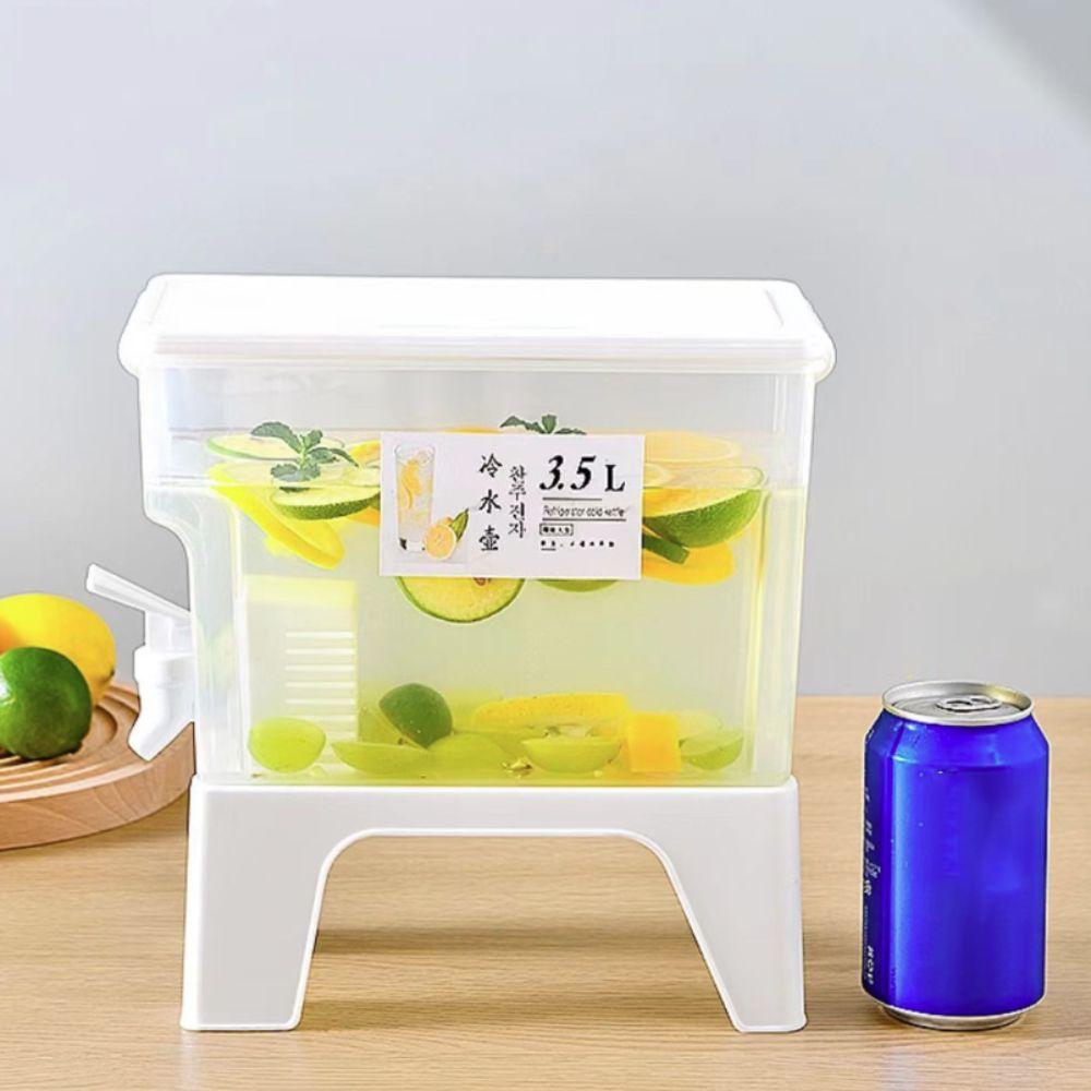 Large Capacity 3.5L Faucet Drink Dispenser Heat-resistant Fruit Tea Tank  Parties