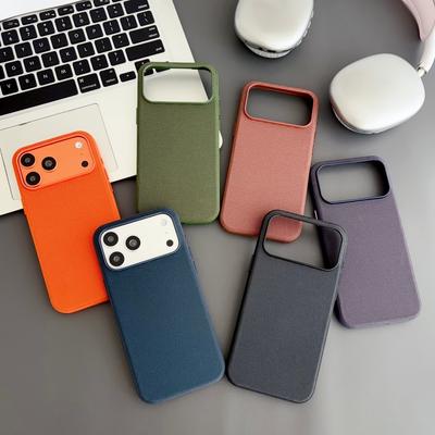 Матовая ткань для чехла Magsafe для iPhone 17 Air 16 15 14 13 Pro Max Беспроводная зарядка Полный бампер Магнитный Официальный чехол