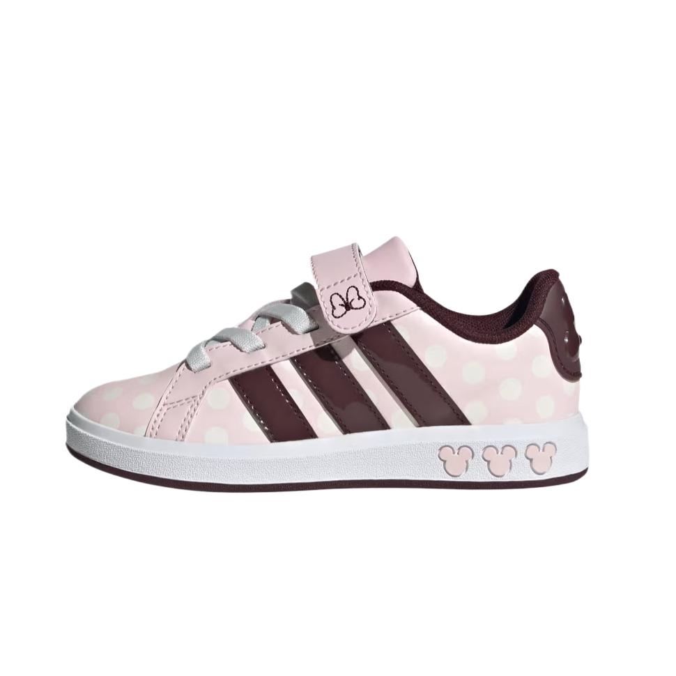 Disney X Adidas Grand Court K Minnie Mouse Kids Sneakers Pink Clear-Pink Aurora-Ruby JR8133