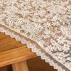 Lace Tablecloth, Polyester Rectangular High-end Romantic Lace Dining Tablecloth, Suitable for Weddings, Parties, Banquets or Coffee Table Decoration
