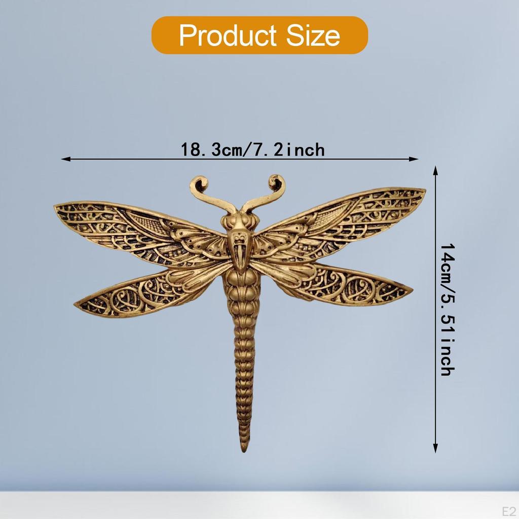 Dragonfly Wall Decor Decoration Vintage Gift Versatile Animal Statue Sculpture Hanging Ornament