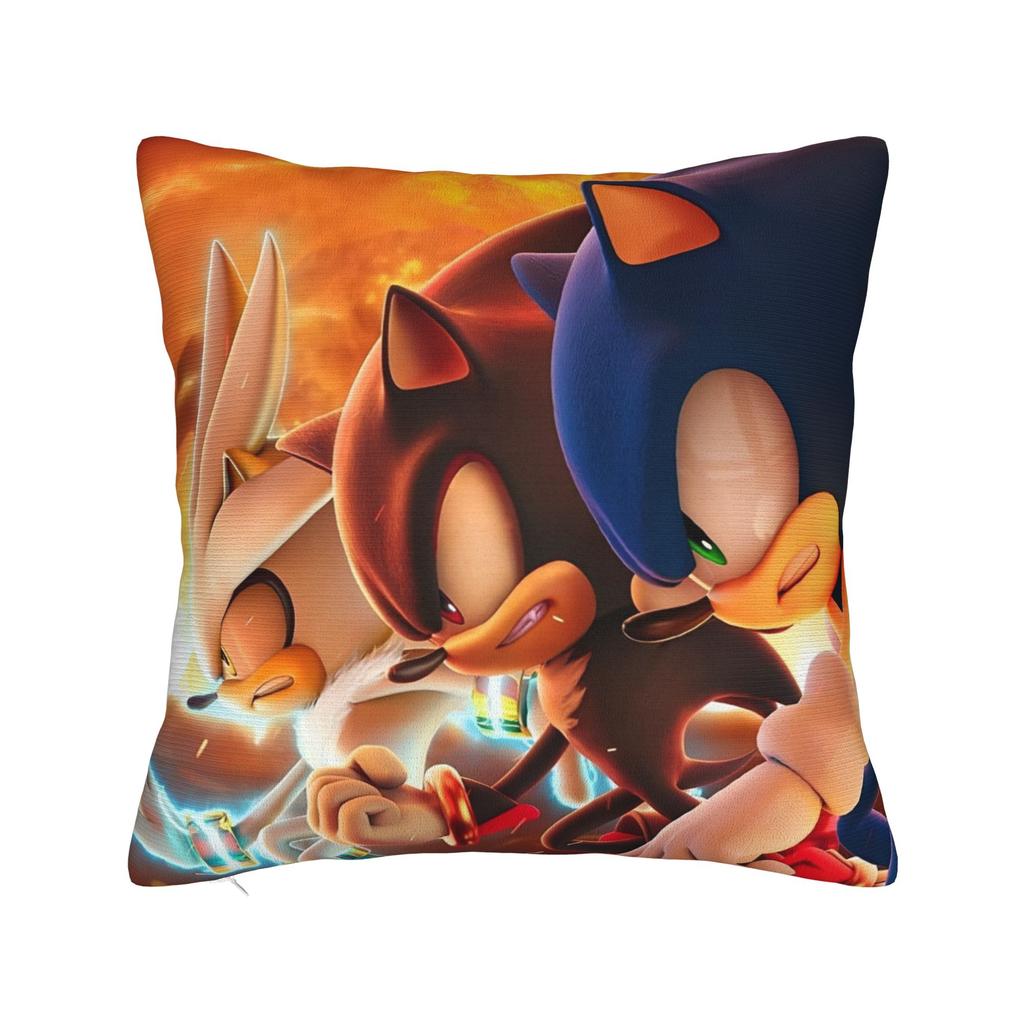 Декоративные Наволочки Мультяшные S-Sonic Мерч Дом Чехол на Подушку Наволочка На Молнии Несколько Размеров