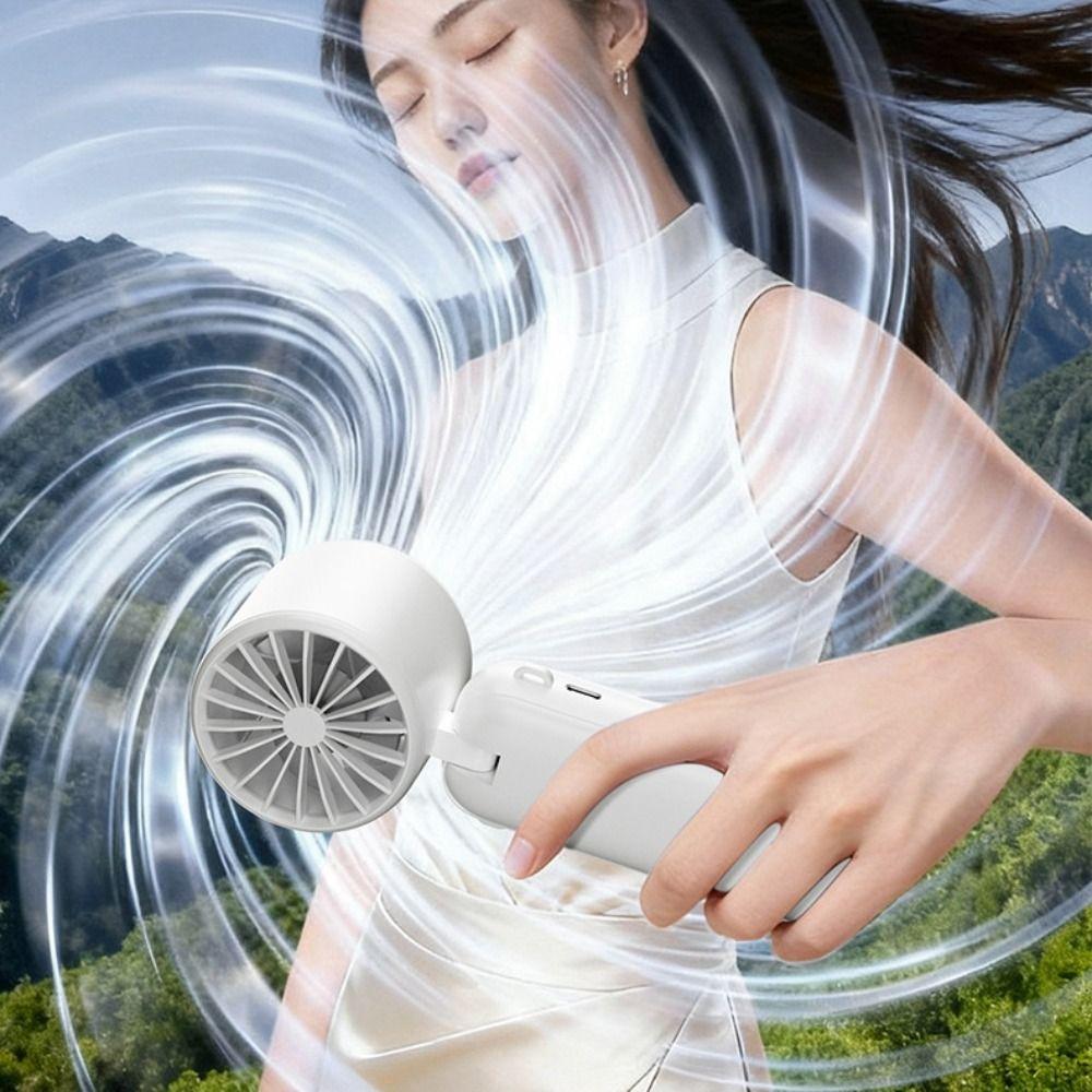 USB Rechargeable Mini Handheld Fan Ultra-Quiet Small Electric Fan Cooling and Ice Pack Fan Travel