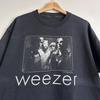 Репринт футболки Weezer 90-х черная с коротким рукавом Унисекс Футболка Унисекс Футболка